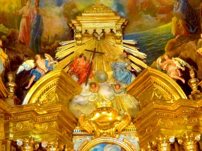 Peralta - Iglesia de San Juan Evangelista, retablo mayor 4