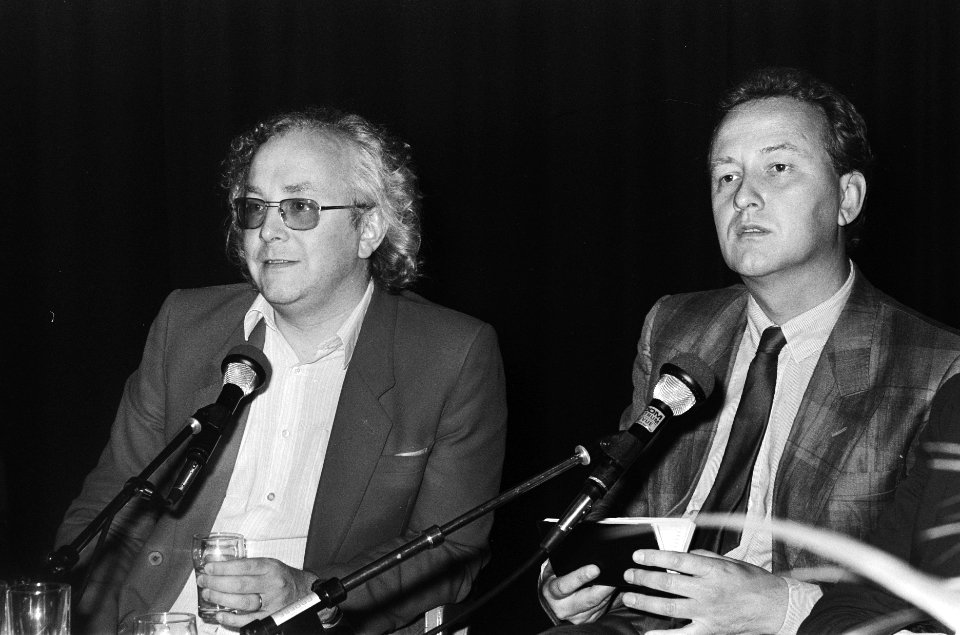 Persbijeenkomst ter afsluiting van Holland Festival scheidend directeur Frans , Bestanddeelnr 933-3640