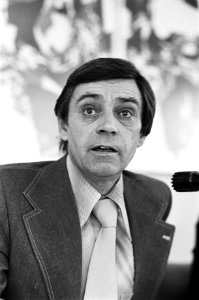 Persconferentie FNV over arbeidsvoorwaardenbeleid 1978 Frans Drabbe, Bestanddeelnr 929-5201