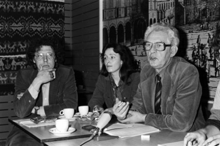 Persconferentie CPN (Nieuwspoort, Den Haag ) bekendmaking verkiezingsprogam en k, Bestanddeelnr 931-3230