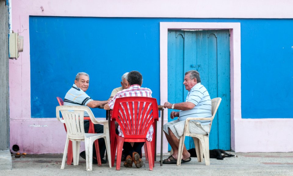 People playing domino