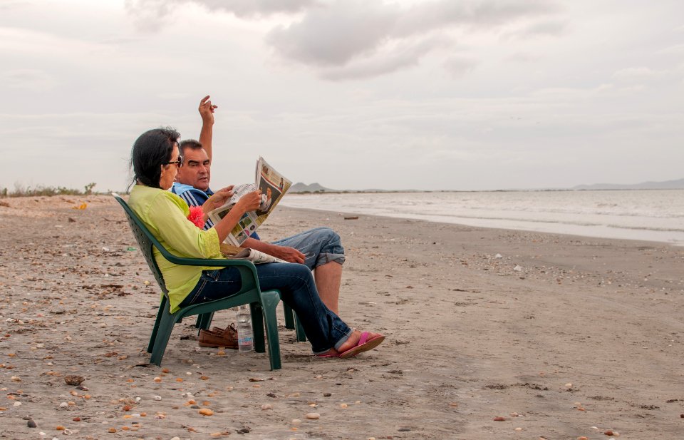 Peoples in La Guardia Beach