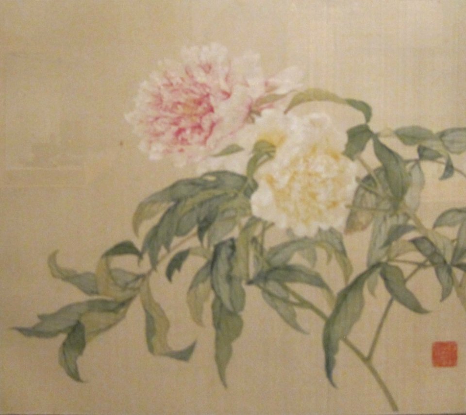 Peonies from 'Album of Flower Paintings' by Tao Rong, Honolulu Museum of Art