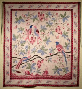 Peranakan batik altar cloth, late 19th century, East-West Center