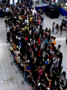 People gather at the atrium of SM City Clark for a mall event (2)