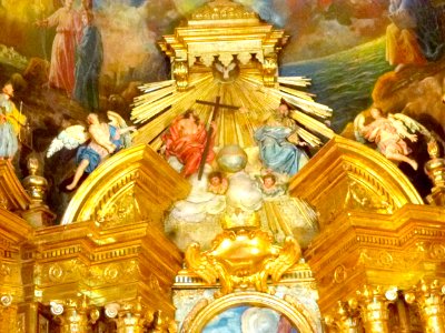 Peralta - Iglesia de San Juan Evangelista, retablo mayor 5