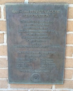 Peralta Adobe plaque - San Jose, CA - DSC03815