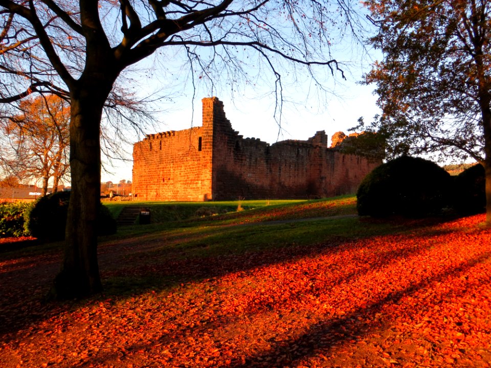 Penrith Castle in autumn