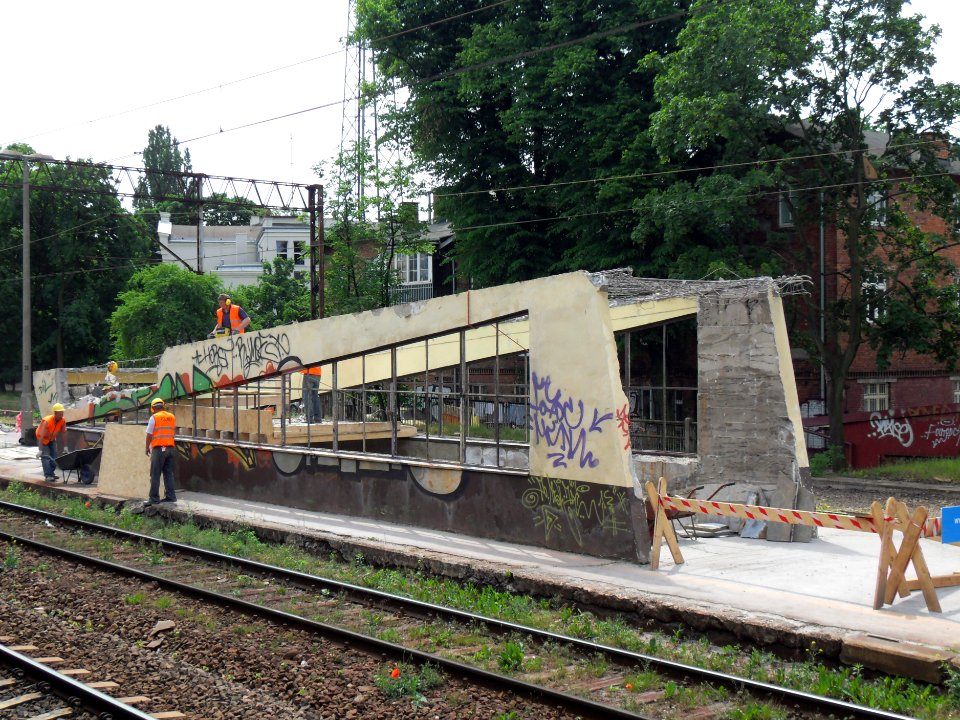 Peron główny w Sopocie - remont 2011