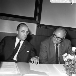 Persconf. over de presentatie van Nederland op de Wereldtentoonstelling 1970 te , Bestanddeelnr 922-7566