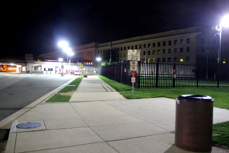 Pentagon at night, April 2019