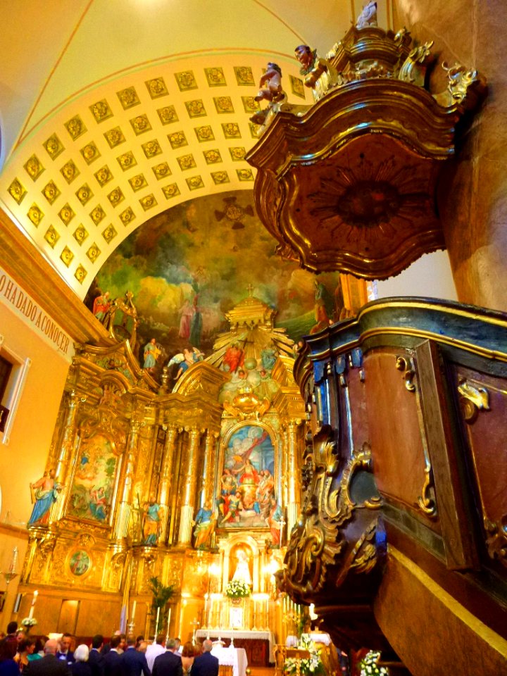 Peralta - Iglesia de San Juan Evangelista, retablo mayor 7