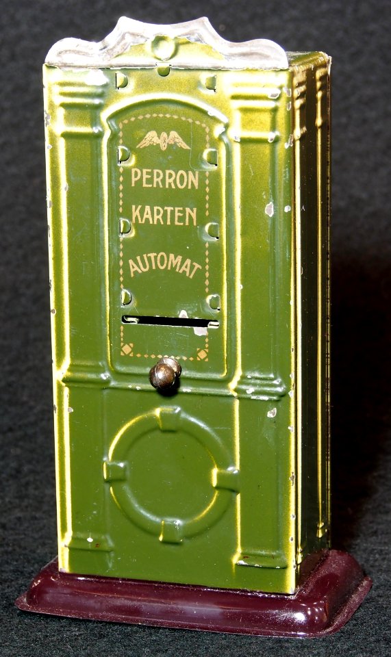 Peron Karten Automat, Blech Spielzeug, bild 1