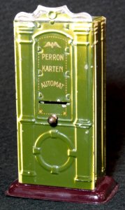 Peron Karten Automat, Blech Spielzeug, bild 1