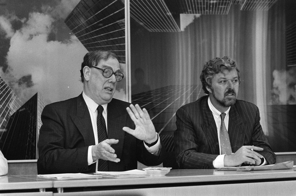 Persconferentie in WTC Amsterdam na afloop oprichting vergadering van Amsterdams, Bestanddeelnr 934-0256