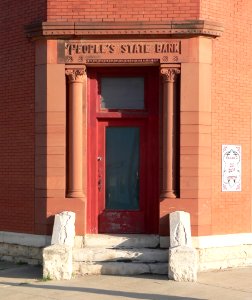 People's State Bank (Diller) SE entrance