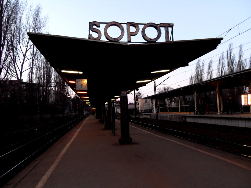 Peron główny w Sopocie