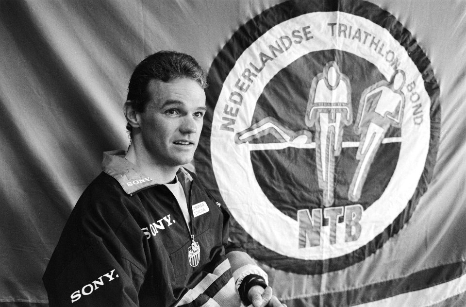 Persconferentie Nederlandse Triathlon Bond atleet Axel Koenders, Bestanddeelnr 934-4504
