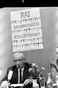 Persconferentie over automobieltentoonstelling in de RAI, Algemeen Voorzitter de, Bestanddeelnr 920-0367