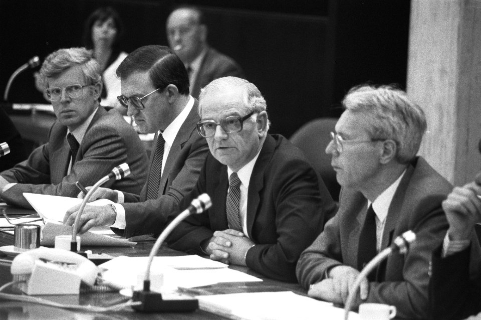 Persconferentie minister van der Stee (Financien) over Voorjaarsnota tweede van, Bestanddeelnr 932-2152