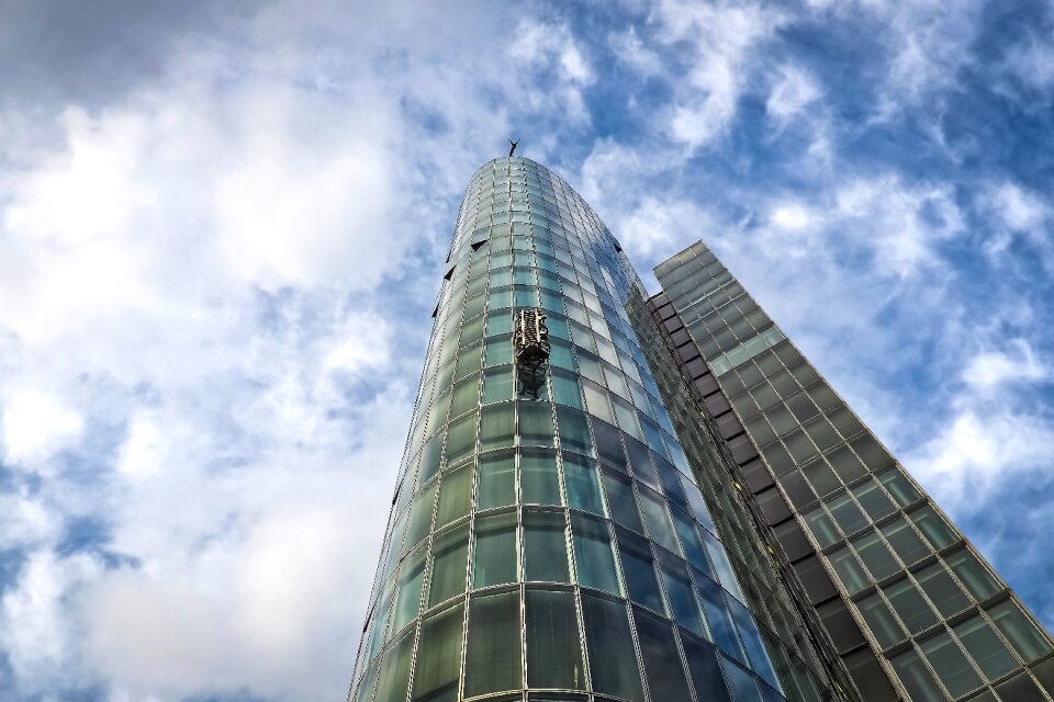Modern facade sky