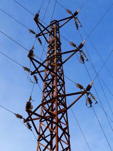 Old electric cables hodgepodge