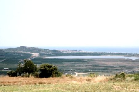 Persian fort at Eion seen from Amphipolis