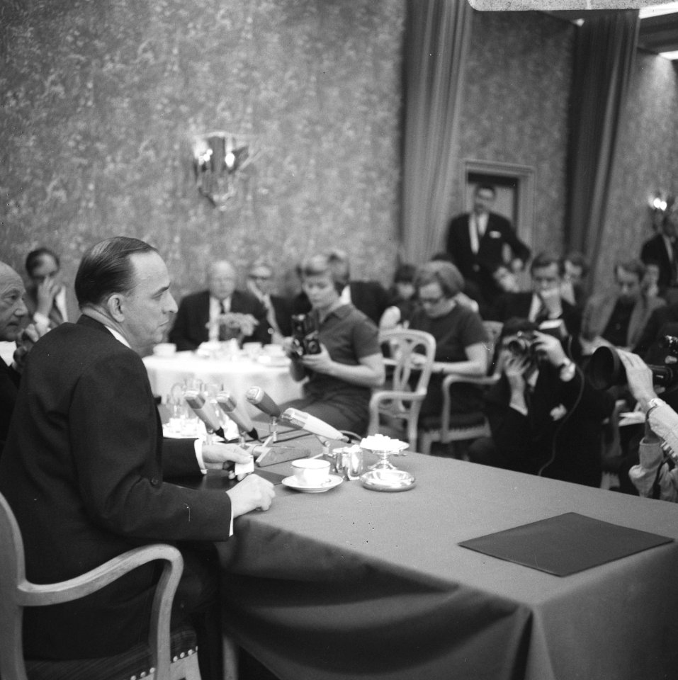 Persconferenties, filmregisseurs, Bergmann, Ingmar, Bestanddeelnr 919-6657
