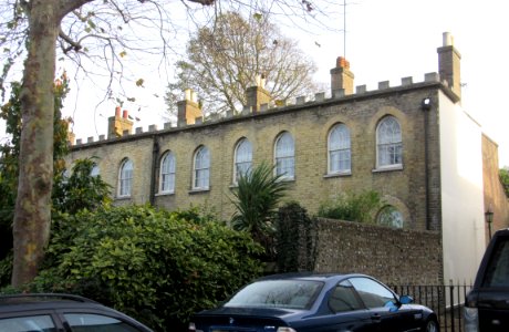Percy and Wagner Almshouses, Lewes Road, Brighton (NHLE Code 1381669) (November 2015)