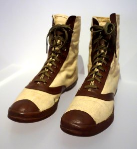 Perfection high-top sneakers, 1900-1929 - Bata Shoe Museum - DSC00727 photo