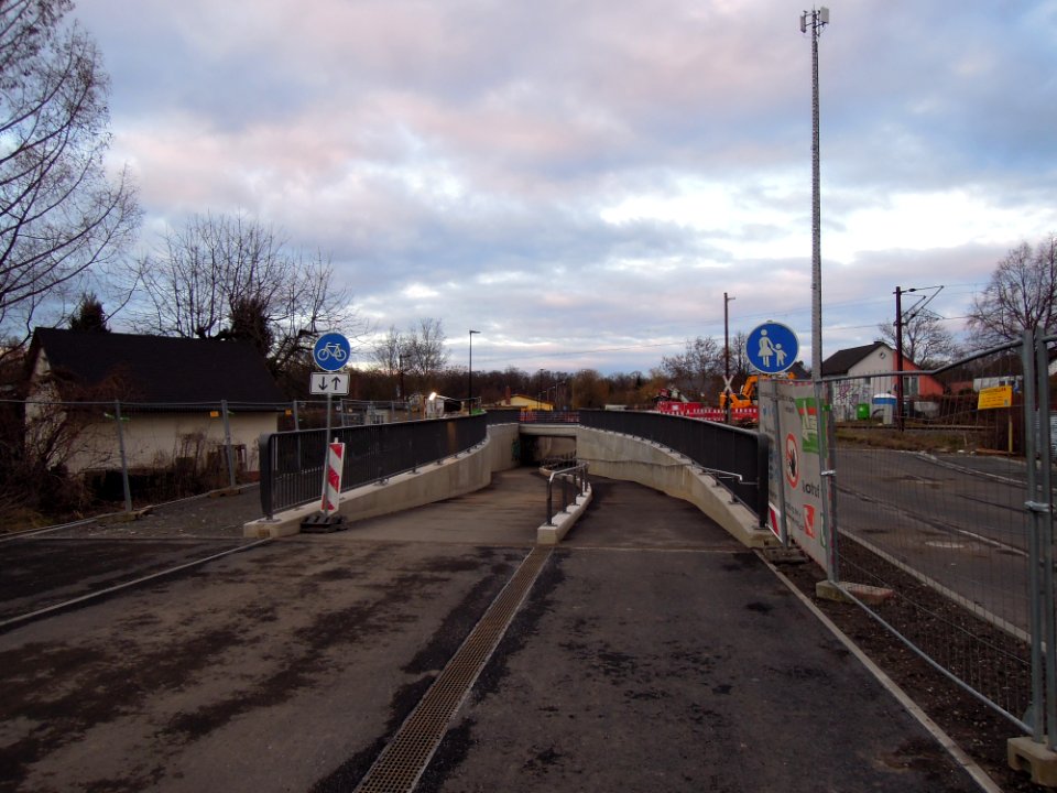 Personenunterführung Equipagenweg in Markkleeberg im Januar 2020