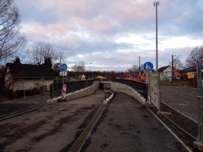 Personenunterführung Equipagenweg in Markkleeberg im Januar 2020