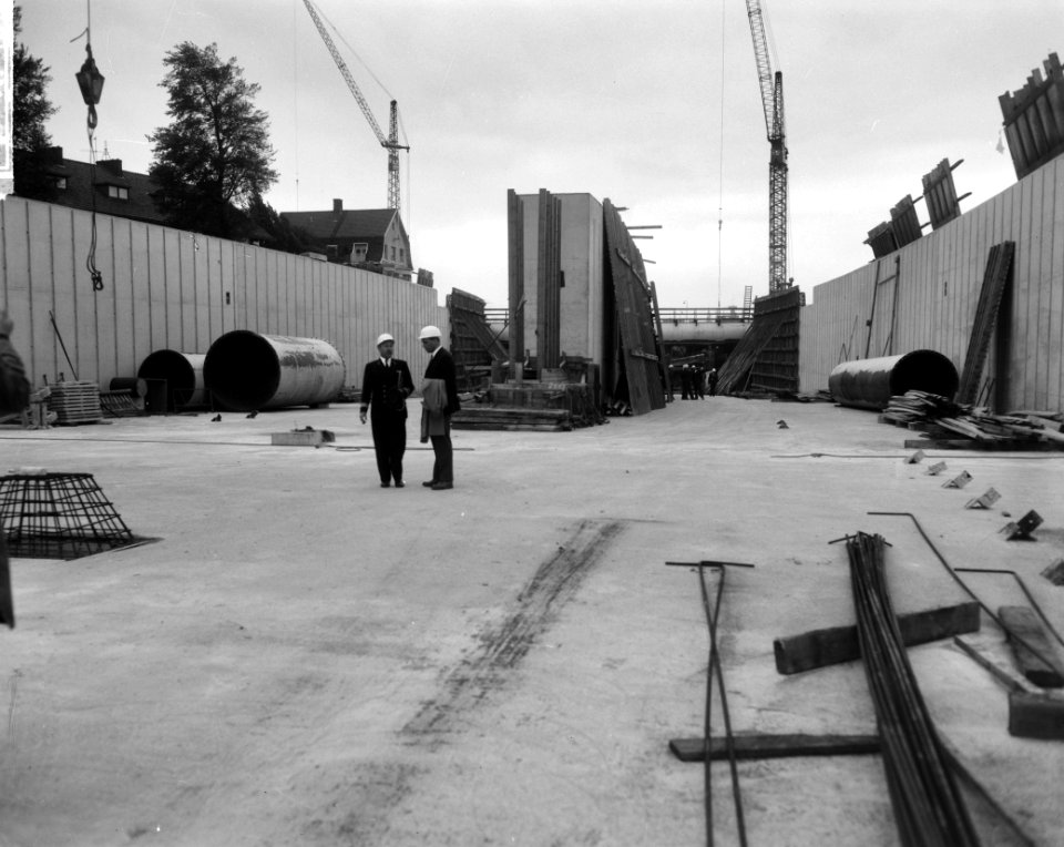 Persdag IJtunnel, de bouw IJtunnel, Bestanddeelnr 916-9775