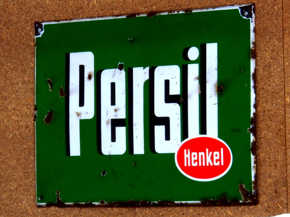 Persil Henkel Enamel Advertising sign