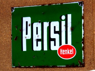 Persil Henkel Enamel Advertising sign