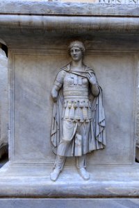 Personification of a province, plinth from the Temple of Hadrian, 5 of 7, 145 AD, marble - Musei Capitolini - Rome, Italy - DSC06227