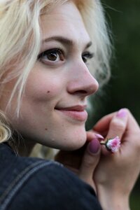 Slav woman portrait photo