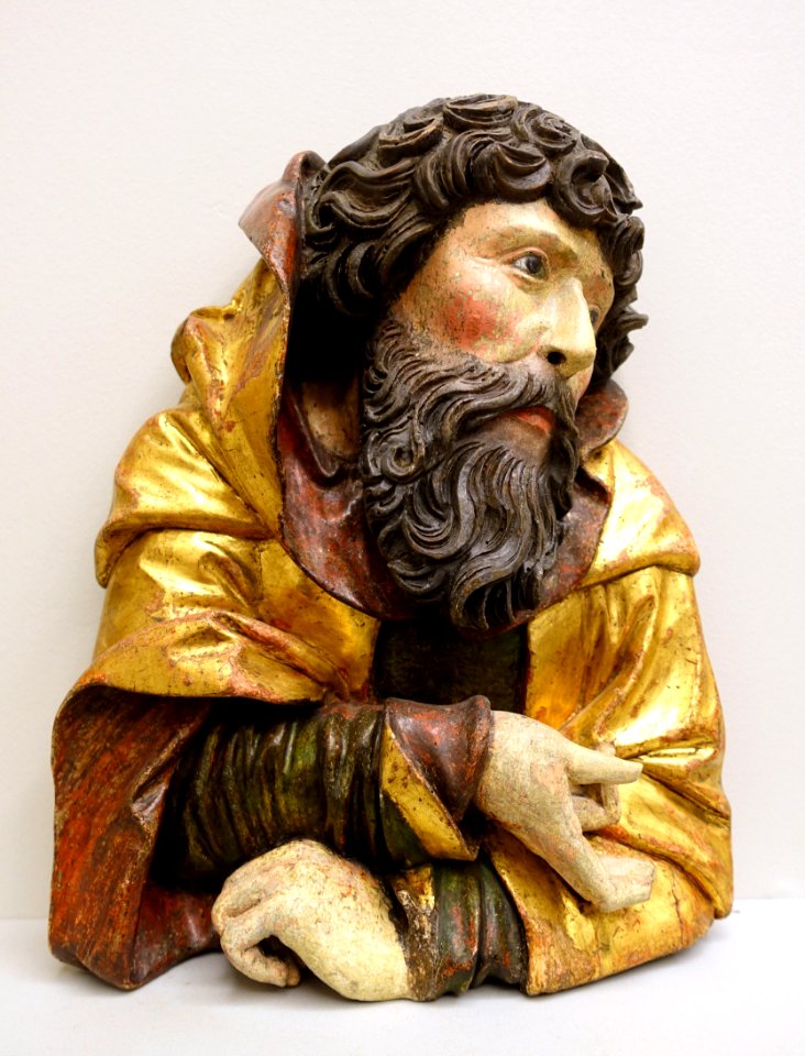 Persons from a Holy Kinship, 2 of 2, Swabia, c. 1500-1510, linden wood - Bode-Museum - DSC03312