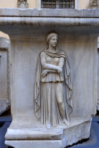 Personification of a province, plinth from the Temple of Hadrian, 4 of 7, 145 AD, marble - Musei Capitolini - Rome, Italy - DSC06223