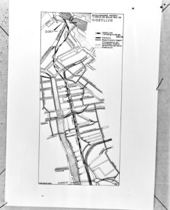 Persexcursie van gemeente Amsterdam over metro, Amsterdam tekening van dwarspro, Bestanddeelnr 923-7673