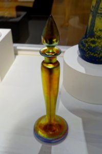 Perfume bottle from the Aurene line, Steuben Glass Works, Corning, New York, c. 1925, blown glass - Peabody Essex Museum - DSC07285