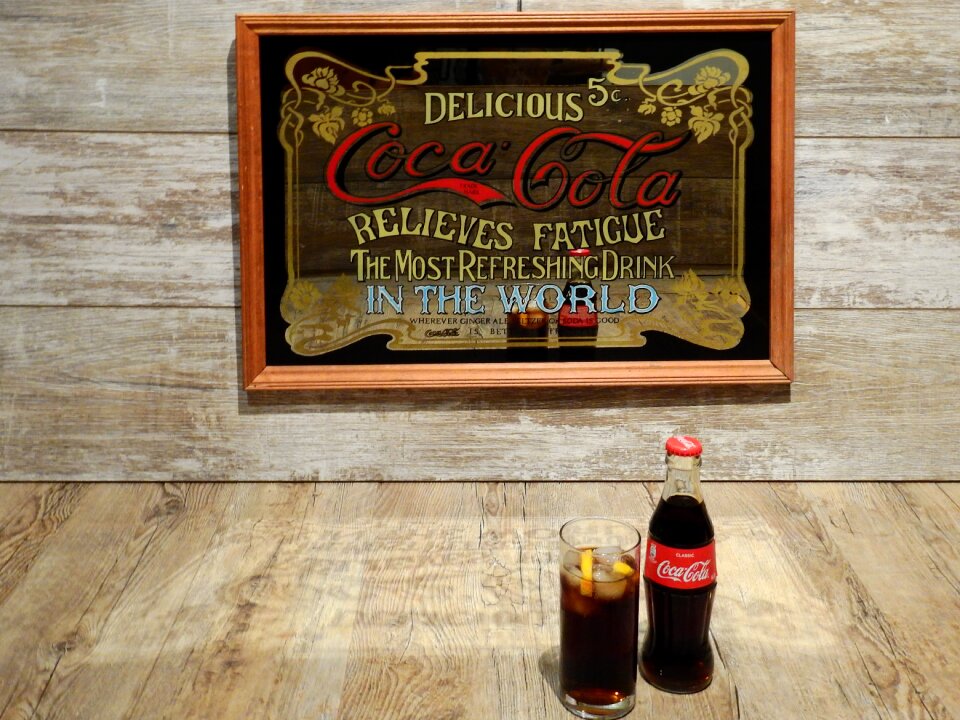 Advertisement mirror old