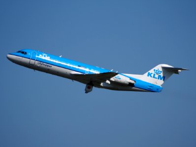 PH-WXC KLM Fokker 70 takeoff from Schiphol (AMS - EHAM), The Netherlands, 18may2014 photo