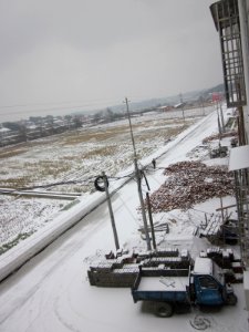 Picture of the Provincial Highway S311 in the town of Qingshanqiao of Ningxiang in January 2013, picture2