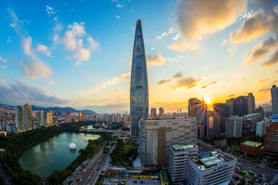 Korea landscape seokchon lake