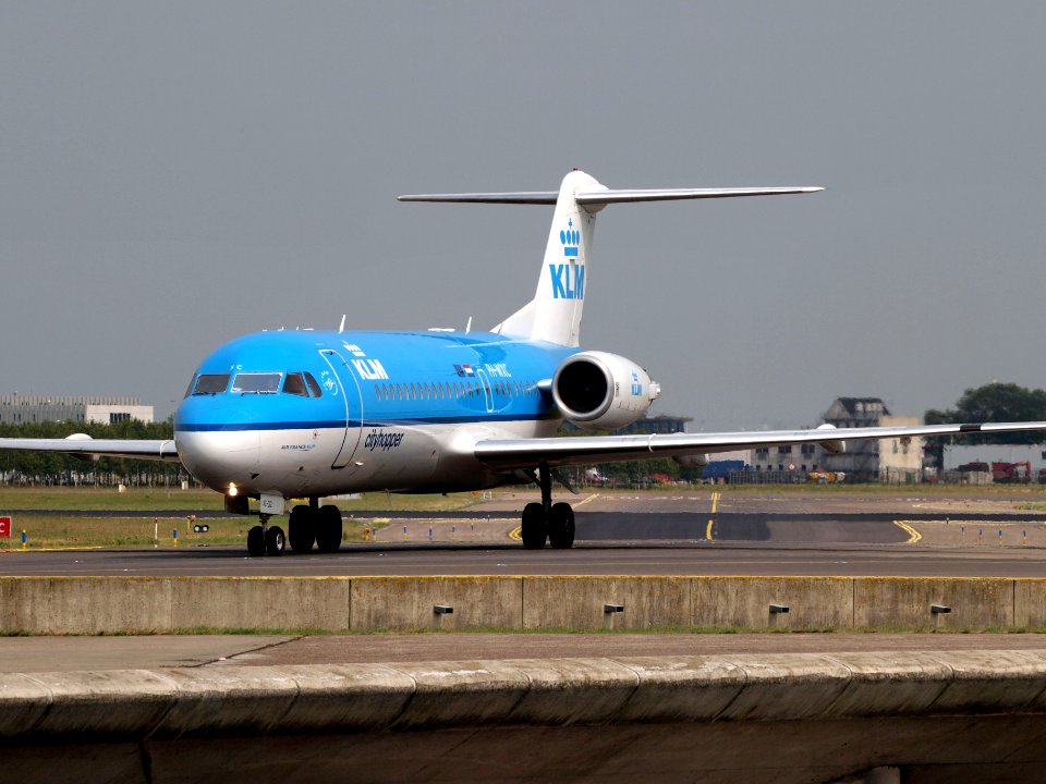PH-WXC KLM Cityhopper Fokker F70 - cn 11574 14july2013 taxiing pic