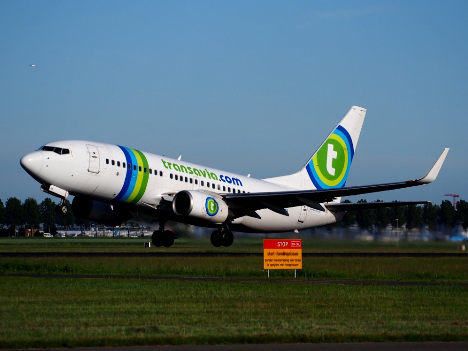 PH-XRB Transavia Boeing 737-7K2(WL) takeoff from Schiphol (AMS - EHAM), The Netherlands, 11june2014, pic-1