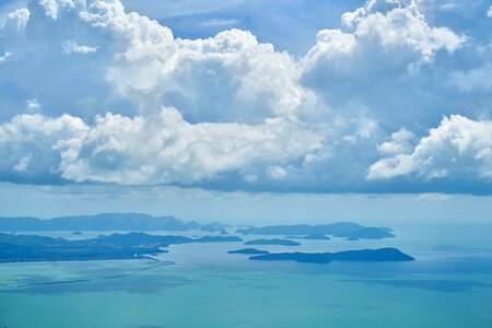 Blue ocean sky