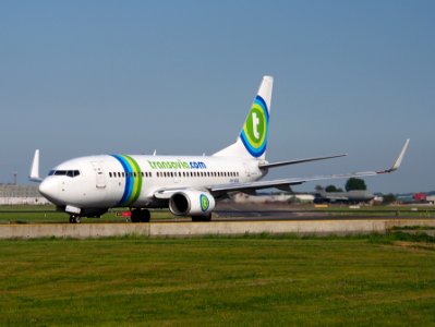 PH-XRA Transavia Boeing 737-700 taxiing at Schiphol (AMS - EHAM), The Netherlands, 17may2014, pic-1