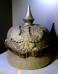 Pickelhaube made of felt, Germany, 1916 AD or before - Braunschweigisches Landesmuseum - DSC04692